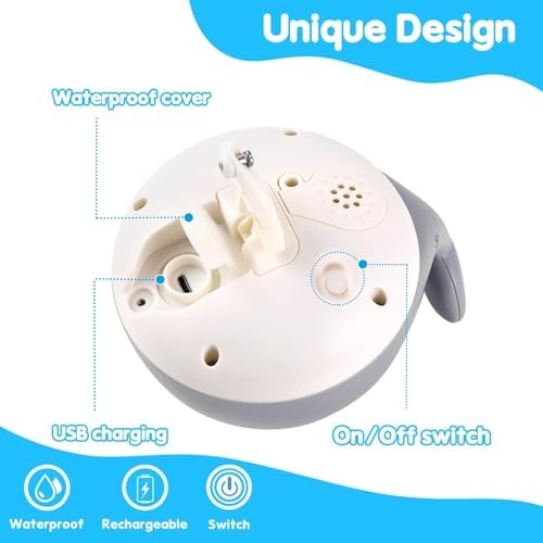 Baby Boy Bath Toys, Toddler Bath Toys for Kids Ages 1-3, Light Up Whale Bath Toy Sprinkler, Pool Water Table Infant Baby Toys 6-12-18 Months, Bathtub Fountain Toy Boys 1st Birthday 1 2 3 Gifts