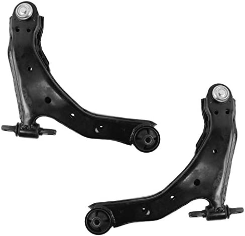 TRQ Front Lower Control Arm with Ball Joint Set Compatible with 2004-2009 Kia Spectra 2005-2009 Spectra5