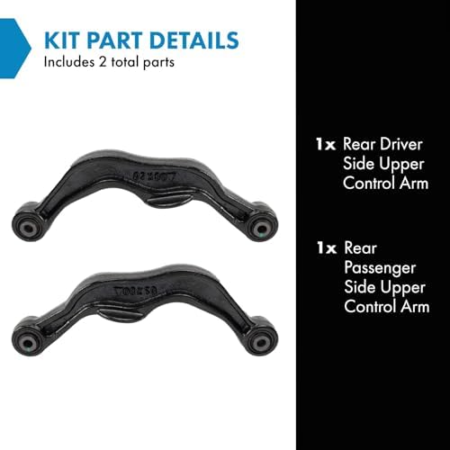 TRQ Rear Upper Control Arm Set Driver & Passenger Side Upper Compatible with 2000-2009 Subaru Legacy