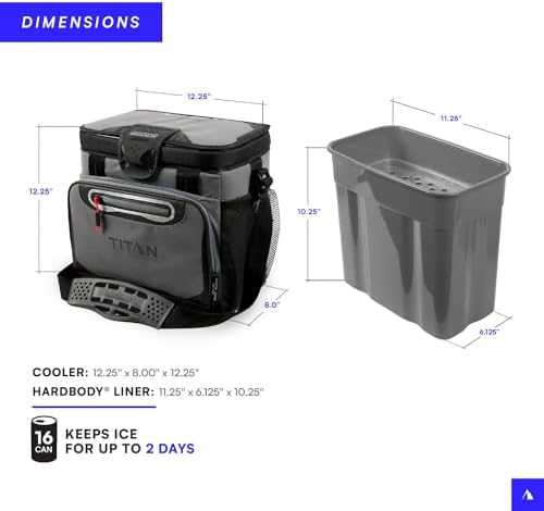 Titan by Arctic Zone 30 Can Zipperless Soft Cooler with HardBody Liner