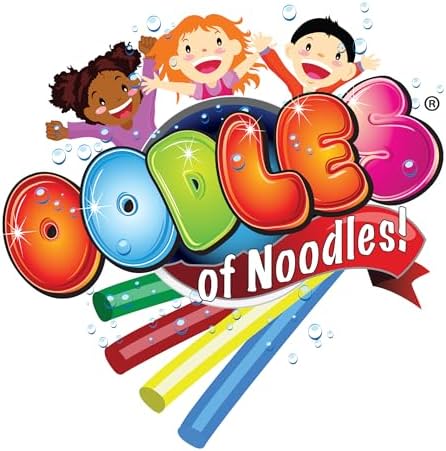 Oodles of Noodles 6 Pack Black Foam Pool Noodles – 48” x 2.5” Hollow Core – Extra Dense, Durable – Made in North America