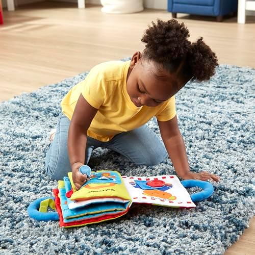 Melissa & Doug K’s Kids My First Activity Book 8-Page Soft Book for Babies and Toddlers Early Learning Developmental Plush Soft Activity for Babies and Toddlers
