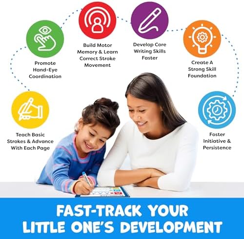 Preschool Learning Activities - Tracing Books for Kids Ages 3-5 - Toddler Handwriting Practice - Letter Tracing for Kids Preschool Kindergarten Workbooks 3-4, 4-5 - Learning Books - Back To School