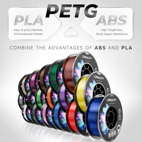 Official Creality PETG 3D Printer Filament 1.75mm 1KG (2.2lbs), High Precision Strong Toughness, Odorless Better Flow Moistureproof 3D Printing Ender Filament, Magenta