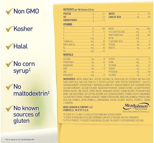 Enfamil NeuroPro Baby Formula, Milk-Based Infant Nutrition, MFGM* 5-Year Benefit, Expert-Recommended Brain-Building Omega-3 DHA, Exclusive HuMO6 Immune Blend, Non-GMO, 2 Fl Oz, 48 Count