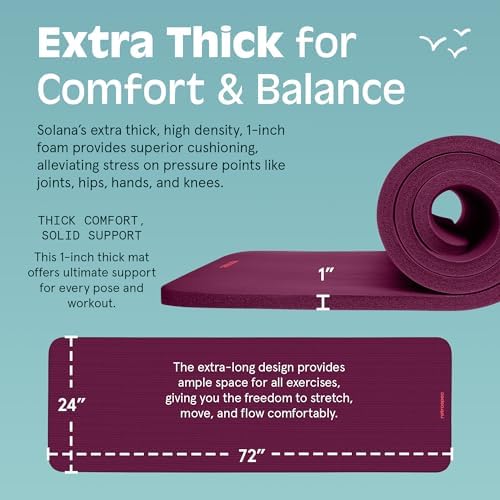 Retrospec Solana 1 inch Yoga Mat