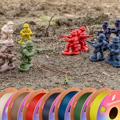 Polymaker Panchroma Matte PLA Filament, Army Red 1.75mm 1kg 3D Printing Filament, Formerly Polyterra Matte, Fits Most FDM 3D Printers, 1kg Spool (2.2lbs)