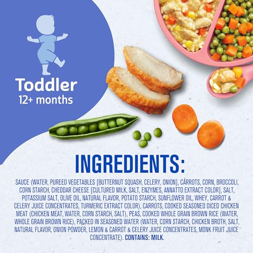 Gerber Toddler Food, Yellow Rice & Chicken, Mealtime for Toddler, 8PK