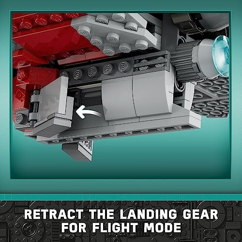LEGO Star Wars Ahsoka Tano’s T-6 Jedi Shuttle Spaceship Toy - Star Wars Building Toys Set for Kids, Boys & Girls, Ages 9+ - Birthday Gift for Fans - 4 Minifigures - 75362
