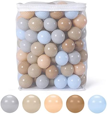 GOGOSO Ball Pits Balls for Toddlers Pack of 50 100 200 Plastics Shape Ball Non-Phthalate Non-BPA Non-Toxic 2.2-Inch Crush Proof Play Balls