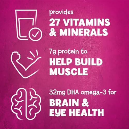 PediaSure Grow & Gain with Immune Support, 27 Vitamins & Minerals for Kids, 7g Protein, Non-GMO, Gluten-Free, Vanilla, 8-fl-oz Bottle, Pack of 24