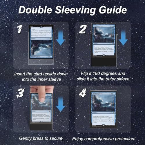 5000 Pack Card Sleeves, Perfect Fit Inner Sleeves Ideal for Double-Sleeving, Trading Card Sleeve Compatible with MTG, TCG, Gaming Cards
