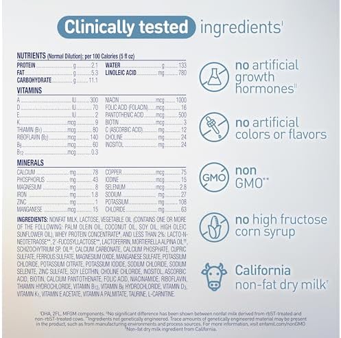 Enfamil Optimum (Enspire), Our Closest Formula to Breast Milk, Immune-Supporting Lactoferrin and Brain-Supporting DHA Baby Formula, Powder 20.5 Oz Tub