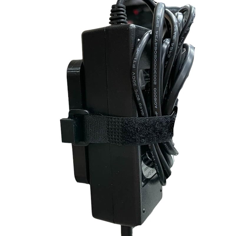 Universal power supply/brick wall or cabinet mount bracket (BULK Qty: 4) - Black Med