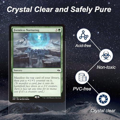 5000 Pack Card Sleeves, Perfect Fit Inner Sleeves Ideal for Double-Sleeving, Trading Card Sleeve Compatible with MTG, TCG, Gaming Cards