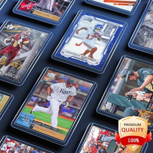 400 Card Sleeves Top Loaders for Cards, Premium Toploaders for Cards, 3"x4" Baseball Card Protectors Hard Plastic, Hard Card Sleeves, Sports Trading Card Holder (200 Toploaders + 200 Penny Sleeves)
