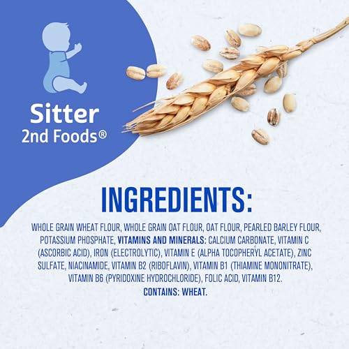 Gerber Baby Cereal 2nd Foods, Grain & Grow, Multigrain, 8 Ounces (Pack of 6)