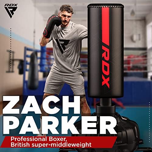 RDX Boxing Gloves, Pro Training Sparring, Maya Hide Leather, Muay Thai MMA Kickboxing, Men Women Adult, Heavy Punching Bag Focus Mitts Pads Workout, Ventilated Palm, Multi Layered, 8 10 12 14 16 18 Oz