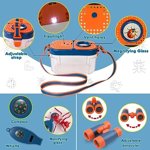 Meland Kids Camping Set with Tent - Camping Gear Toy with Pretend Play Outdoor Toy for Toddlers Birthday Gift