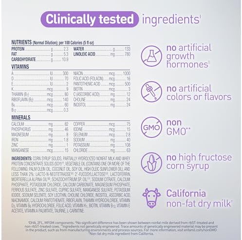 Enfamil Optimum Gentlease Baby Formula, Our Closest Formula to Breast Milk For Fussiness, Crying, Gas & Spit-up, Immune-Supporting Lactoferrin also found in Breast Milk, 19.5 Oz, Pack of 4