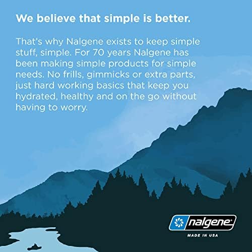 Nalgene Leak Proof Tritan BPA-Free Water Bottle - 32 oz Wide Mouth - Made in the USA for Outdoor Use & Daily Hydration (Jade)