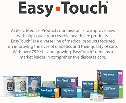 Easy Touch U-100 Insulin Syringe with Needle, 29G 1cc 1/2-Inch (12.7mm), Box of 100