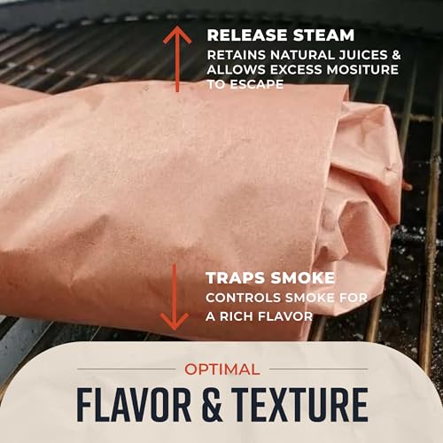 Pink Butcher Paper Roll 18"x175' (2100 Inch) - Food-Grade Peach Butcher Paper for Smoker, BBQ, Grilling, Smoking Meat - USA Made - Unbleached, Uncoated and Unwaxed