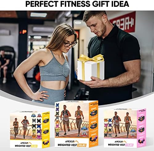 APEXUP Weighted Vest Men Women, Weight Vest for Women Workout Equipment for Strength Training Running