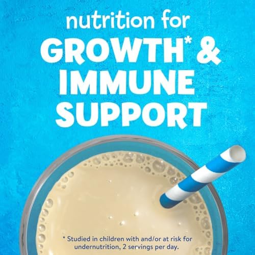 PediaSure Grow & Gain with Immune Support, 27 Vitamins & Minerals for Kids, 7g Protein, Non-GMO, Gluten-Free, Vanilla, 8-fl-oz Bottle, Pack of 24