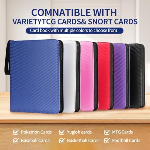 Premium 9-Pocket Card Binder 720 Capacity, Zippered Trading Card Holder for MTG, Sports & Collectible Cards â Acid-Free, Durable & Travel-Friendly Storage (Pink, 9 Pocket)