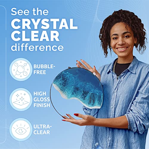 CRAFT RESIN 1 Gallon Crystal Clear Epoxy Resin Kit with Pumps - Food Safe & UV Resistant for DIY Art, Wood, Jewelry Making, Coasters, Mold Casting Resin Epoxy - Low Viscosity for Beginners & Pros