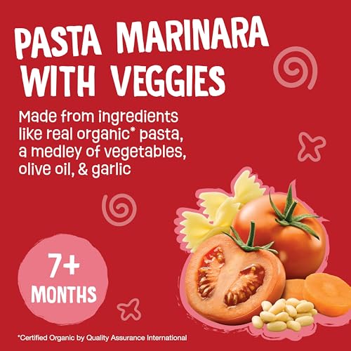 Earth's Best Organic Pasta Marinara with Veggies Pouch, 4 oz (Pack of 12)