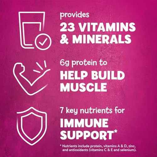 PediaSure Grow & Gain with Immune Support Shake Mix Powder, 23 Vitamins & Minerals, 6g Protein, Non-GMO, Gluten-Free, Chocolate, 14.1 oz Can, Pack of 3-24 servings