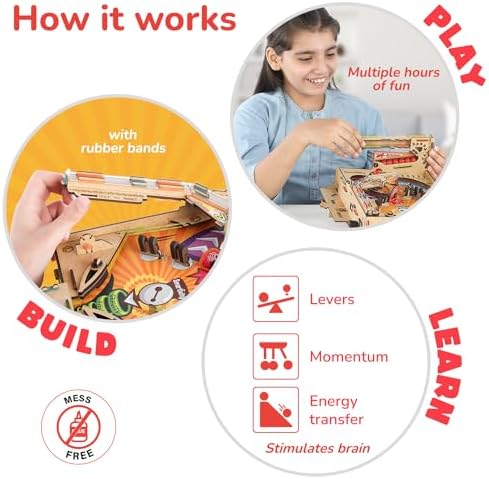 Smartivity DIY Pinball Machine Toy for Ages 8-99 Year Old | Award Winning Arcade Game for Boys & Girls | Birthday Gift Ideas for Kids & Adults | STEM Toys I Fun Family & Party Game