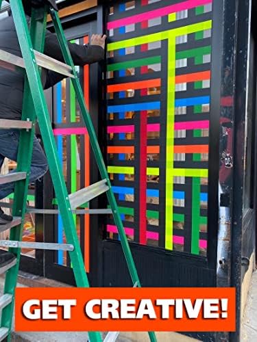 Real Professional Grade Gaffer Tape | US Made | Bright Vibrant Orange Fluorescent | Highly Visible | Durable & Versatile | Weather Resistant | Markings & Labeling | Better Than Orange Duct Tape