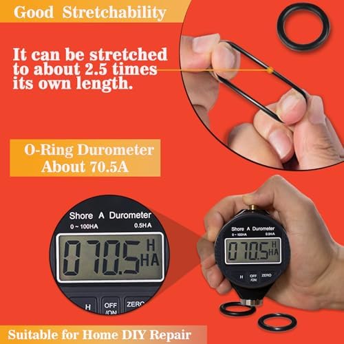 419 PCS Universal Metric O-Ring Kit,32 Sizes Buna-N 70A Rubber O Ring Assortment Set for Various Car Auto Faucet Plumbing Pressure Washer Air or Gas Sealing Repair Resist Oil and Heat