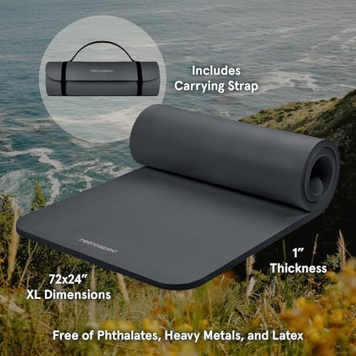 Retrospec Solana 1 inch Yoga Mat