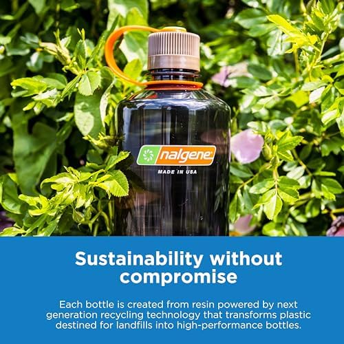 Nalgene Leak Proof Tritan BPA-Free Water Bottle - 32 oz Wide Mouth - Made in the USA for Outdoor Use & Daily Hydration (Amethyst)