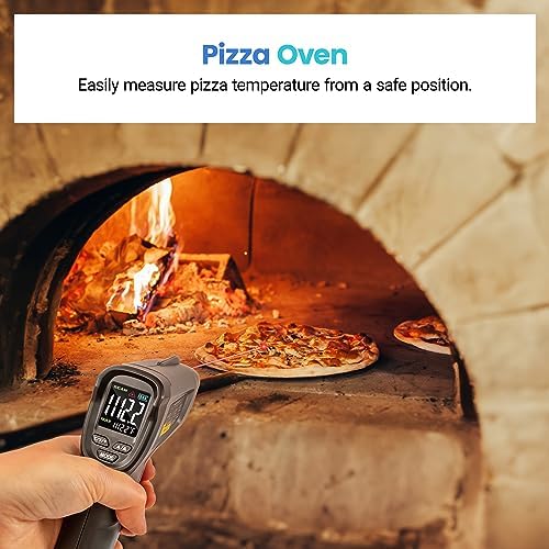 Etekcity Temperature Gun Infrared Thermometer -58ยฐF 1130ยฐF, Digital Laser Heat Gun for Pizza Ovens, Griddles, Meat, Refrigerators, Engines, HVAC, Kitchen & Pool Accessories