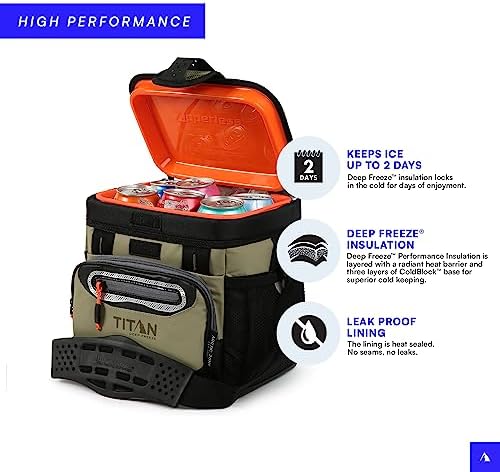 Titan by Arctic Zone 30 Can Zipperless Soft Cooler with HardBody Liner
