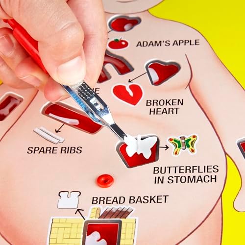 Operation Electronic Board Game, Family Games for Kids Ages 6+, Kids Board Games for 1+ Players, Funny Games for Kids, Kids Gifts (Amazon Exclusive)
