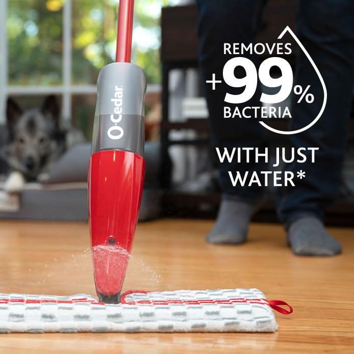 O-Cedar ProMist MAX Microfiber Spray Mop, Red