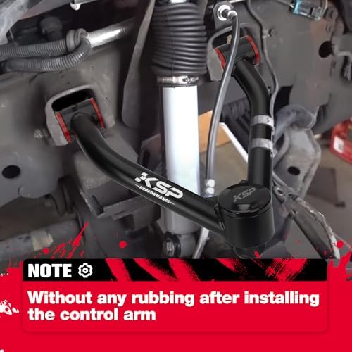 KSP 2-4" K1500 Upper Control Arms, Adjustable Front Control Arm Compatible With Chevy GMC K1500 1988-1999, Aftermarket Steel UCA With Greasable Ball Joint fit Blazer Tahoe Yukon Year Before 1999