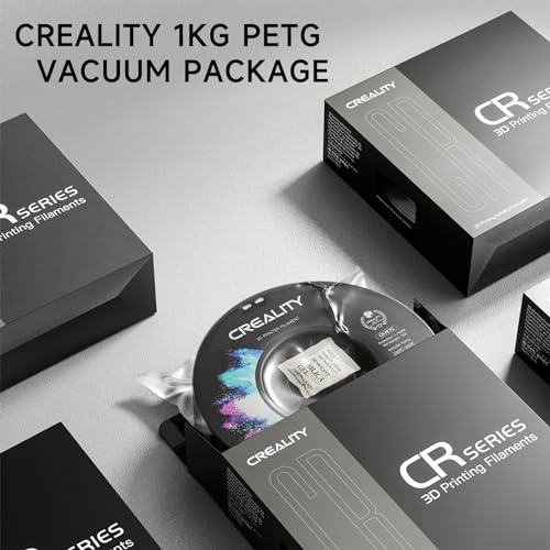 Official Creality PETG 3D Printer Filament 1.75mm 1KG (2.2lbs), High Precision, Strong Toughness, Odorless, Better Flow, Moistureproof 3D Printing CR PETG Filament, Green
