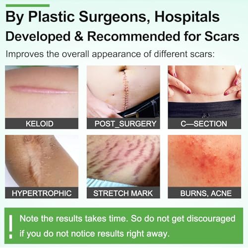 Silicone Scar Sheets (1.6” x 120” Roll-3M), Silicone Scar Tape Roll, Scar Silicone Strips, Reusable, Professional Scar Removal Sheets for C-Section, Surgery, Burn, Keloid, Acne et