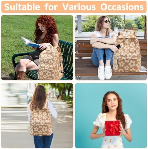 School Backpack for Teen Girls Bookbags Elementary High School Corduroy Laptop Bags Women Travel Daypacks