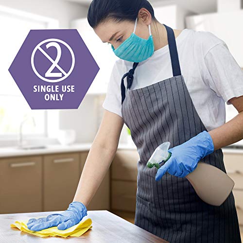 MED Pride Latex Free, Powder Free, Non Sterile Nitrile Vinyl Ambidextrous Single Use Medical Exam Gloves for Cooking, Cleaning (Small 1000)