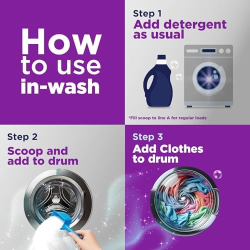 OxiClean Triple Action Odor Blasters Odor and Stain Remover Powder, Use with Detergent, Eliminates Tough Odors and Removes Stains, Color Safe and Chlorine Free, 4 lbs