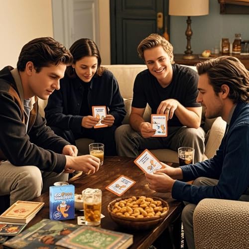 Go F Yourself Card Game, Go Fish Card Game, Fun Gag Gift for Friends, Couples & Coworkers | Classic Interactive Game with a Twist (1pc)