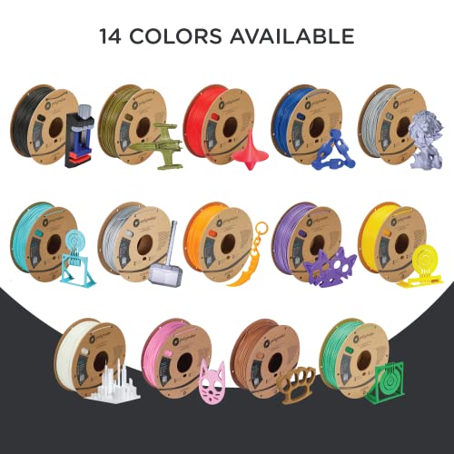 Polymaker PLA PRO Filament 1.75mm 1kg, Tough & High Rigidity Blue 3D Printing Filament, PolyLite PLA PRO 3D Printer Filament 1.75mm, Print with Most 3D Printers